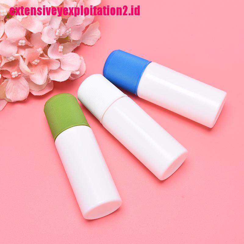 &lt; E2id &amp; &gt; Botol Aplikator Obat Cair 30ML Warna Putih Dengan Spons Biru