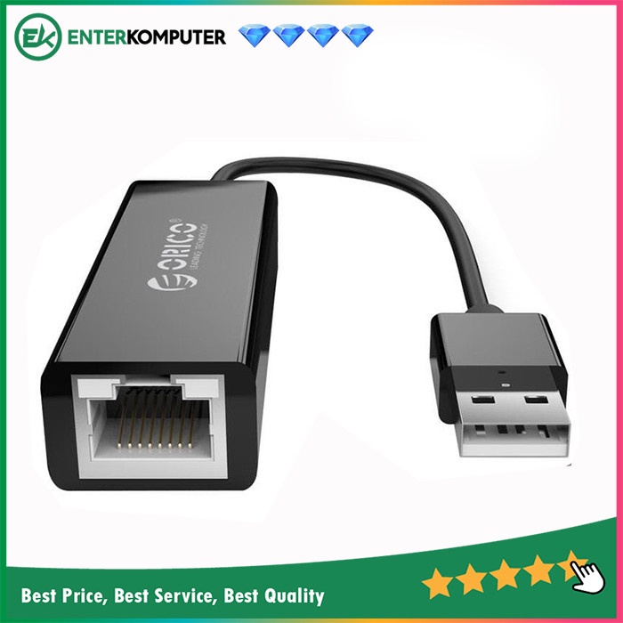 Accessories Orico USB 2.0 Fast Ethernet Network Adapter - UTJ-U2