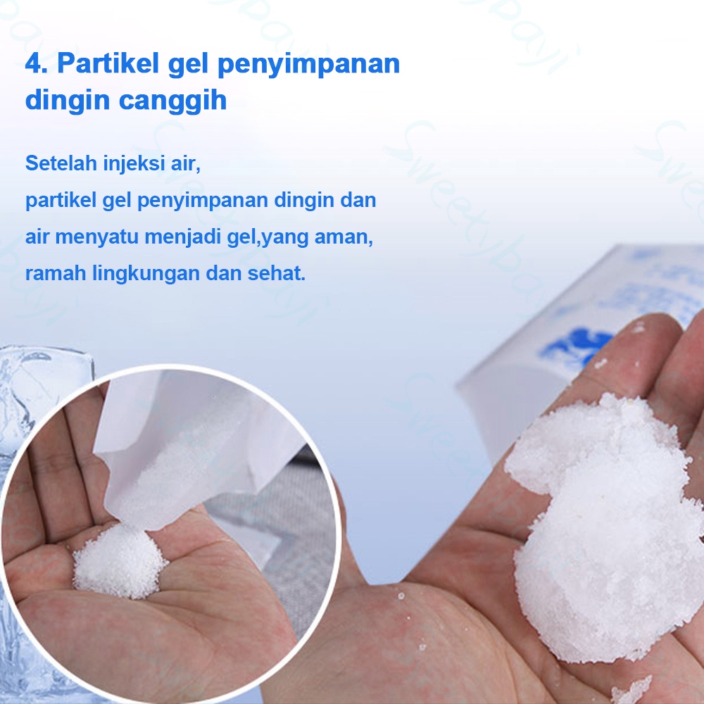 SweetyBayi 200ml ice gel pack/jelly/dry ice/cooler/Kantong Air Es Pendingin Makanan Frozen Food