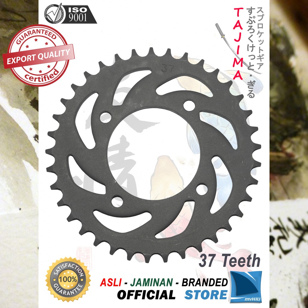 Gigi Tarik 28T~ 38T YAMAHA Force FI - Injection Gir Belakang - Rear Sprocket Gear TAJIMA