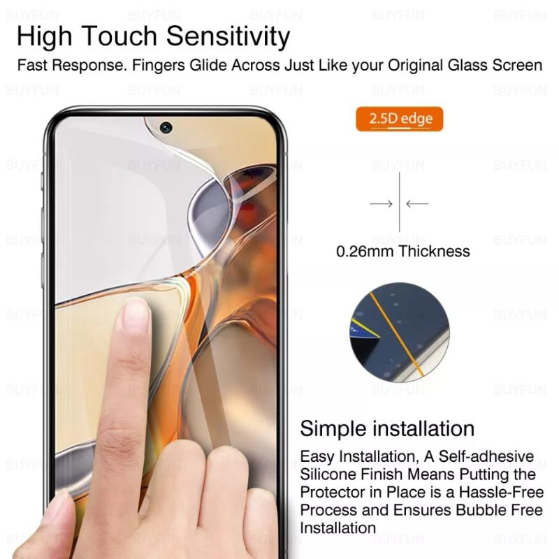 TEMPERED GLASS XIAOMI MI 11T/11T PRO 9H FULL COVER TEMPERGLASS SCREEN PRPTECTOR LAYAR