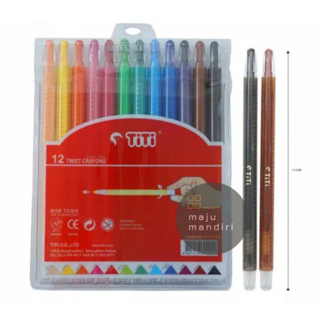 

RB Krayon Putar Mini Twist Crayon Putar 12 Warna