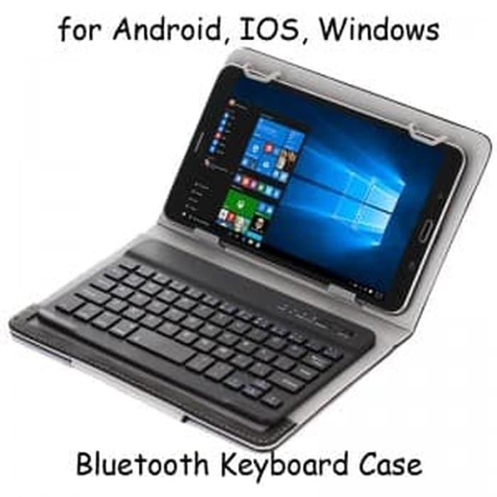 {aksesoris-tablet} Universal Keyboard Bluetooth Tablet 7 8 Inch Android IOS Windows