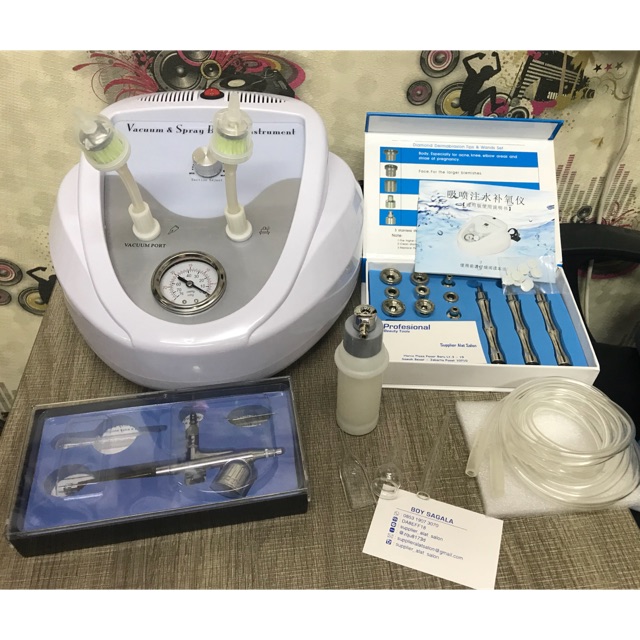 Pure Oxygen Water Spray Jet &amp; Micro Diamond Dermabrasion Facial Skin Rejuvenation Whitening Therapy