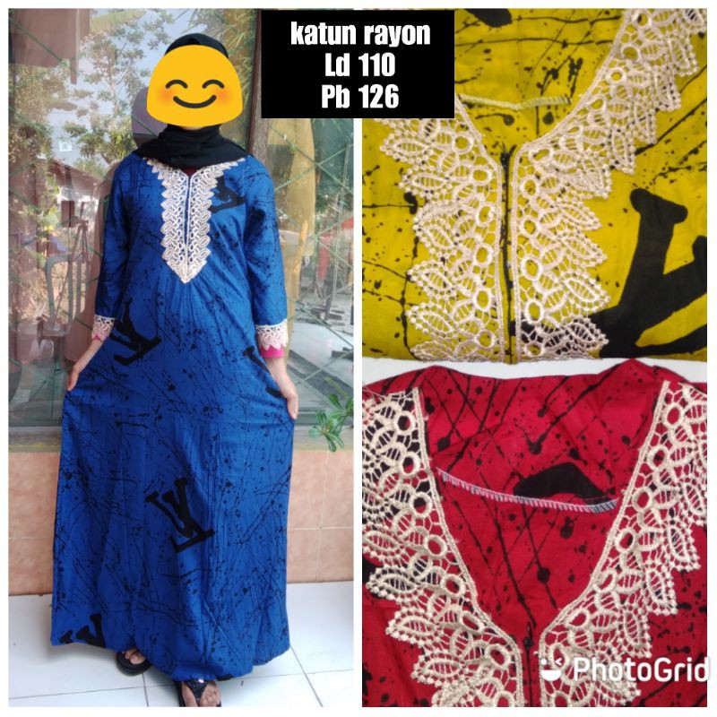 daster Arab lengan panjang