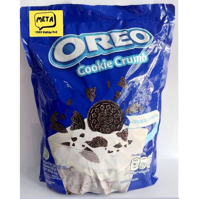 

OREO COOKIE CRUMB 1kg / ORIGINAL OREO COOKIE CRUMB / REMAHAN OREO / BENTUK REMUK KASAR MONDELEZ