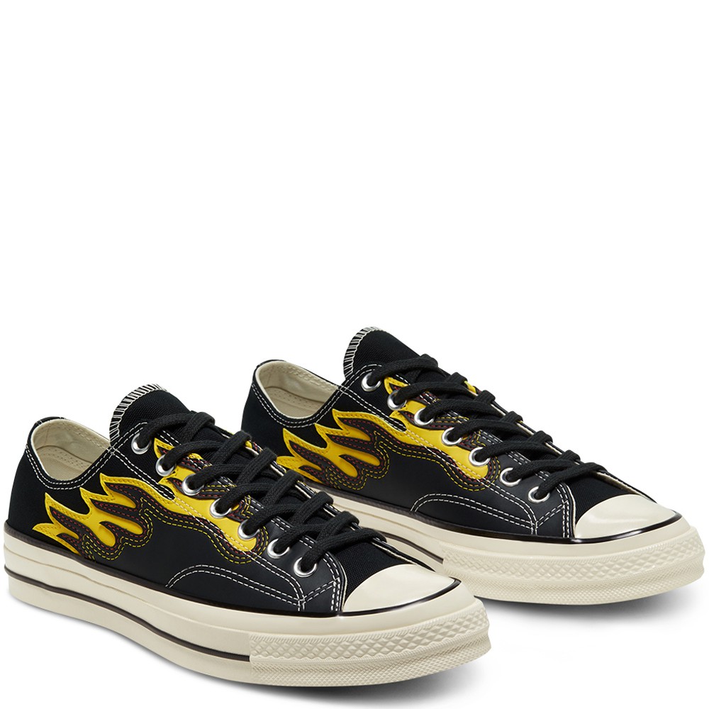 Converse Chuck 70 70s Hacked Archive Flame Flames Overlay Shell Ox