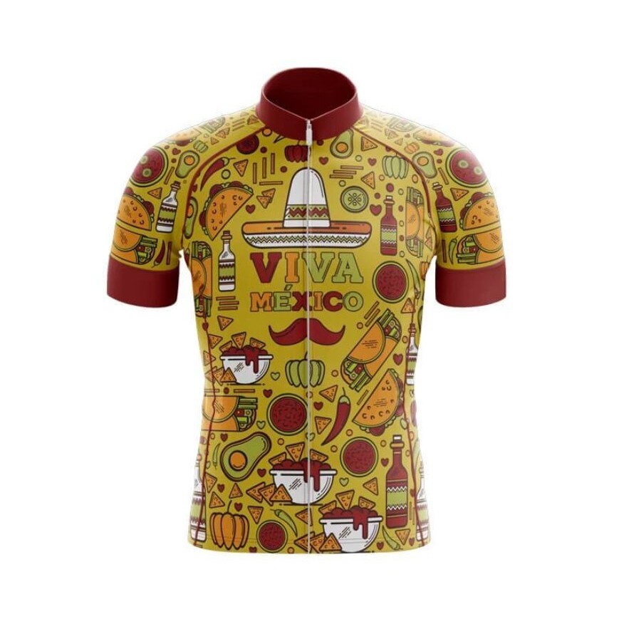 VIVA MEXICO jalapeno NACHOS Sombrero Baju Sepeda Pria Road bike RB