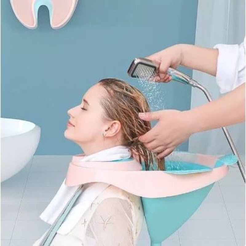 Tempat Wadah Cuci Rambut Lipat Portable Untuk Ibu Hamil Dan Lansia