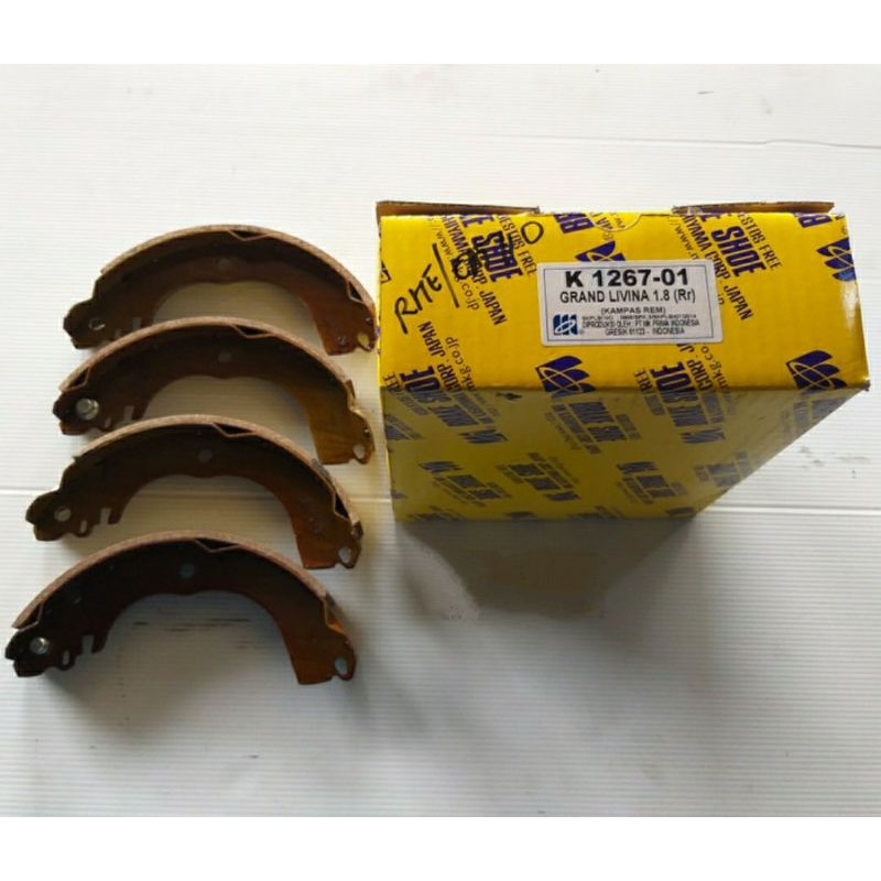 Kampas Rem Belakang Brake Shoe Livina 1.8 Livina X-Gear 2008-2012 MK Kashiyama