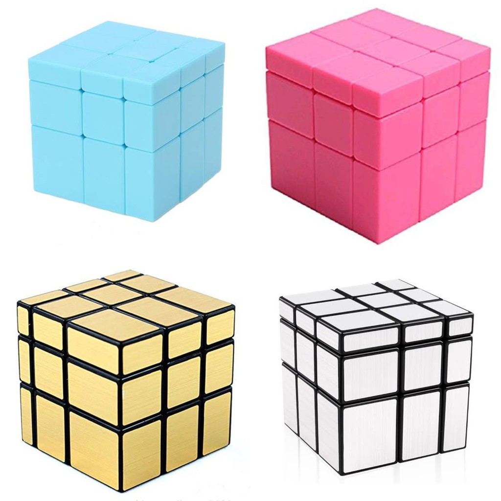 Rubik Mirror 3x3 Shengshou - Rubik Mirror Gold Silver Pink Biru