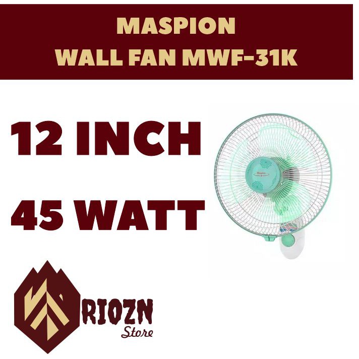 Kipas Angin Dinding / Wall Fan Maspion MWF-31 K / MWF-31K / MWF31K