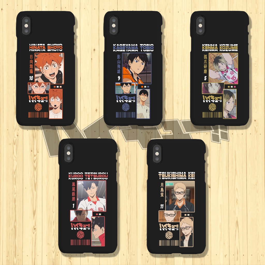 Soft case softcase casing kaca glass custom hardcase 2d 3d Anime Haikyuu Aesthetic hp Xiaomi Redmi 3