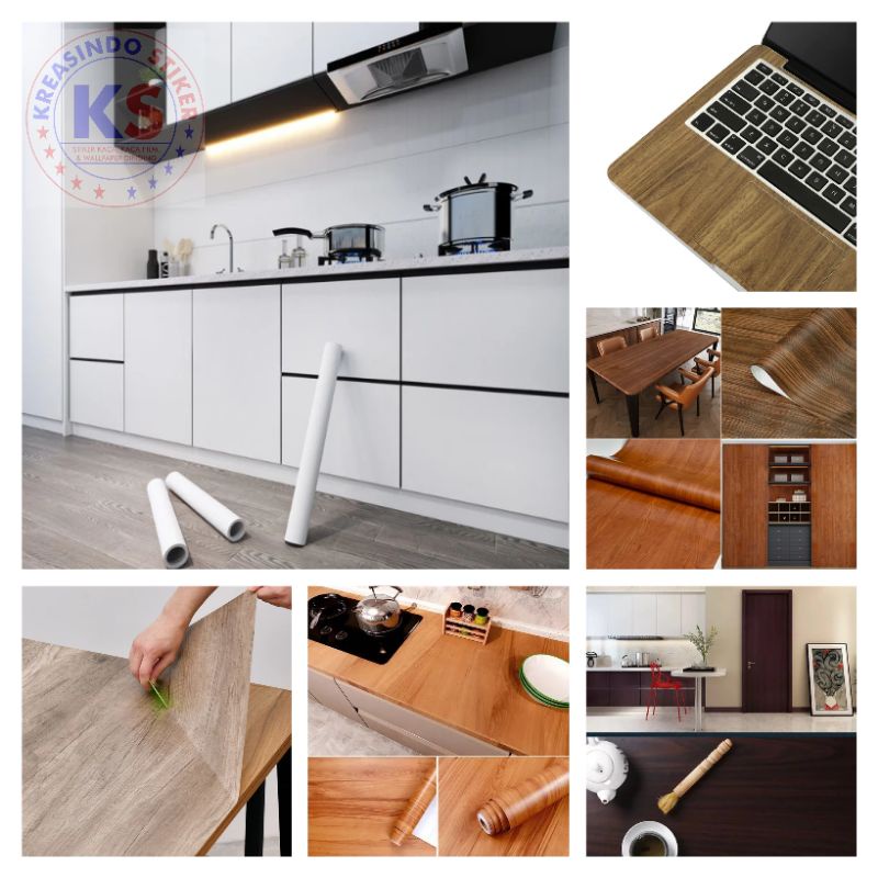 Stiker Lemari Stiker Kulkas Stiker Kaca Stiker Motif Kayu Stiker Dinding