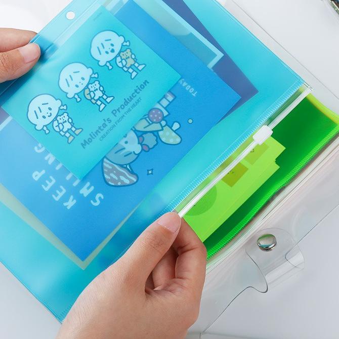 

Segera [A5 A6 6 Holes] Zipper Binder Full Color / Tabungan Anggaran Tempat Menyimpan Uang Pensil