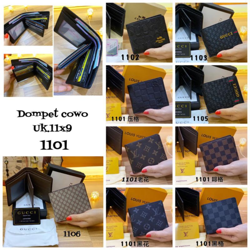 DOMPET PRIA KULIT IMPOR MODEL LIPAT PENDEK