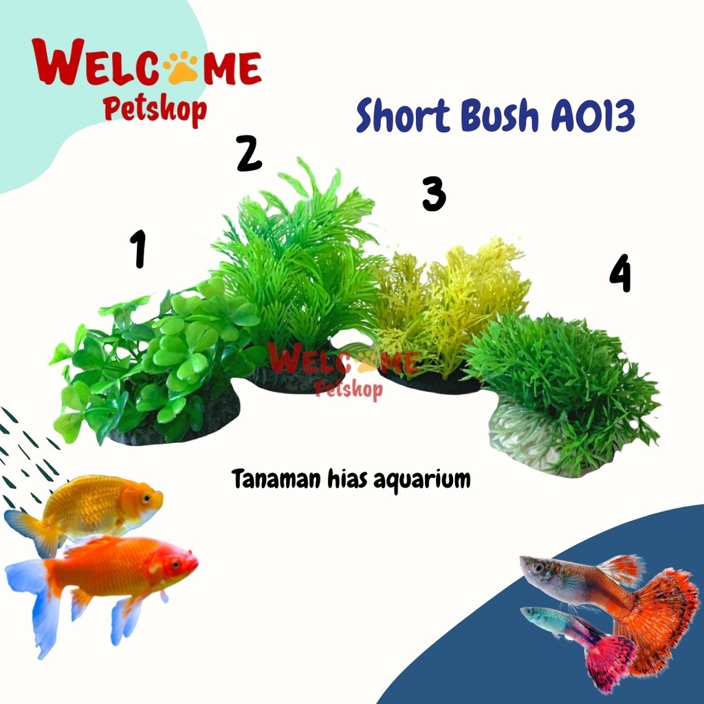 Short Bush A013 / Hiasan Bunga Tanaman Aquarium / Aksesoris Aquarium