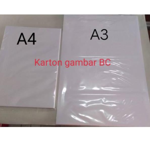 

[COD] Kertas Gambar A4 / A3 - BC / Brief Card / Manila