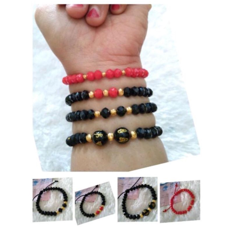 Gelang Tali Cristal Ceko Emas 0,1gr //0,2gr SQ5 "Semar Nusantara"