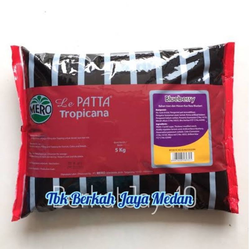 

5kg Le Patta Selai Blueberry/Selai Roti/isian roti/Le Patta CF