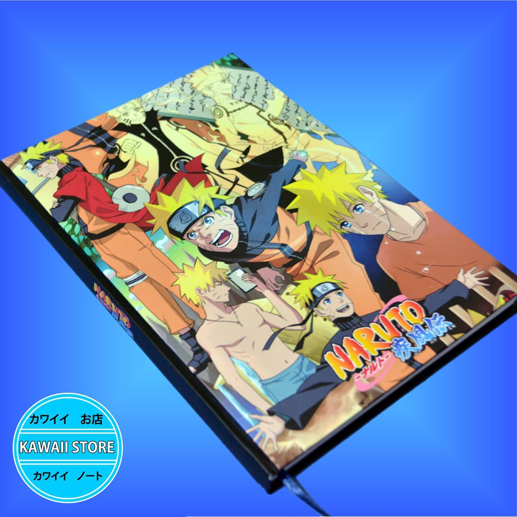 

Notebook / Pocket book Hard Cover Anime NARUTO UZUMAKI uk A5 & A6 / Notes Book