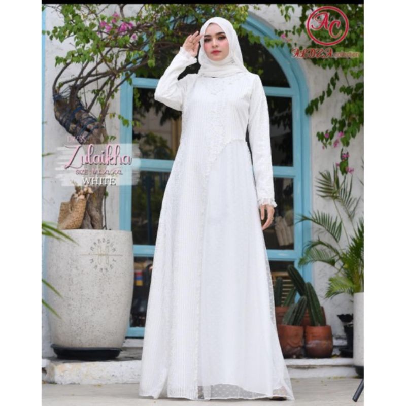 Gamis modern zulaikha//gamis pesta//gamis lebaran//gamis musllim