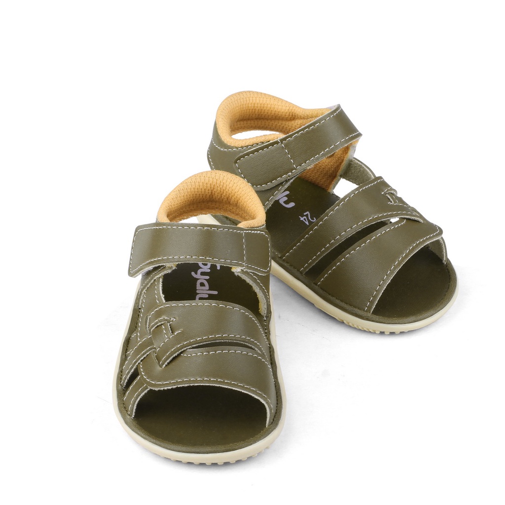 sandal anak cowok dengan bunyi cit model anyam terbaru AB OLIVE