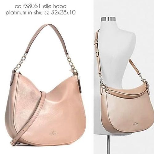 COACH Elle Hobo Platinum