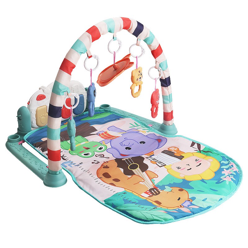 VIPBAZAAR MIISOO PEDAL PIANO FITNESS RACK Baby Musical Playgym Bayi Kerincingan Baby Gym babygym-116 Biru