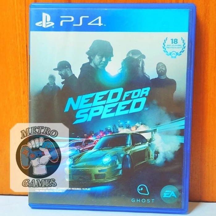 Need For Speed PS4 Kaset NFS Needforspeed Balapan Mobil Balap Race Playstation PS 4 5 CD BD Game Games needs for sped heat most wanted biru payback rival rivals mainan anak car balap mobil motor racing motogp gp f1