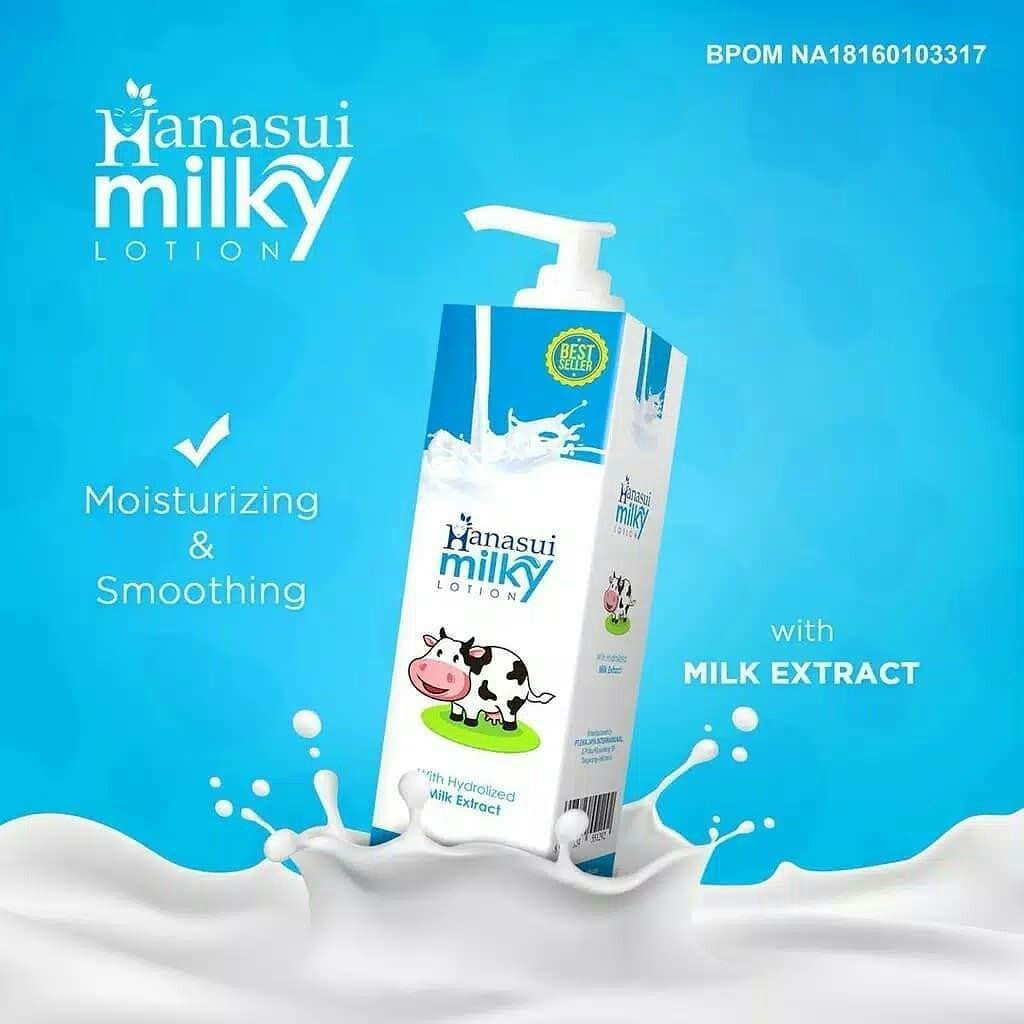 Hanasui Milky Body Lotion ORIGINAL BPOM Losion Susu