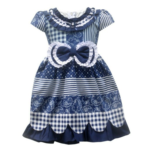 Two Mix Dress Anak Bahan Katun Batik Fashion Y861 Usia 1-7 Tahun