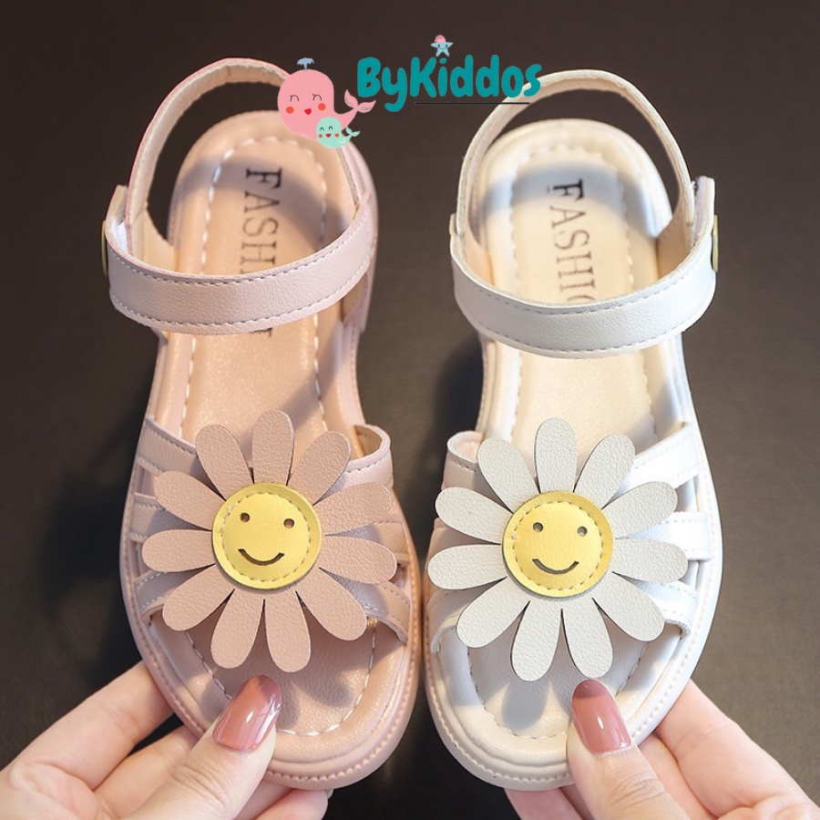 ByKiddos - SMILE EONNI Sandal Anak Perempuan Bahan Karet Model Lucu 3-9 Tahun Import / Sandal Karet Anak Import