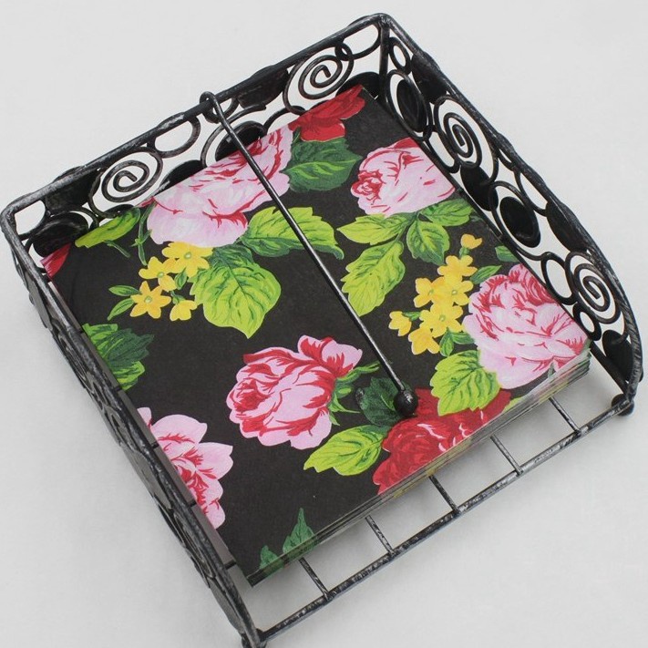 20pcs/pack Floral Flower Paper Napkins Event &amp; Party Tissue