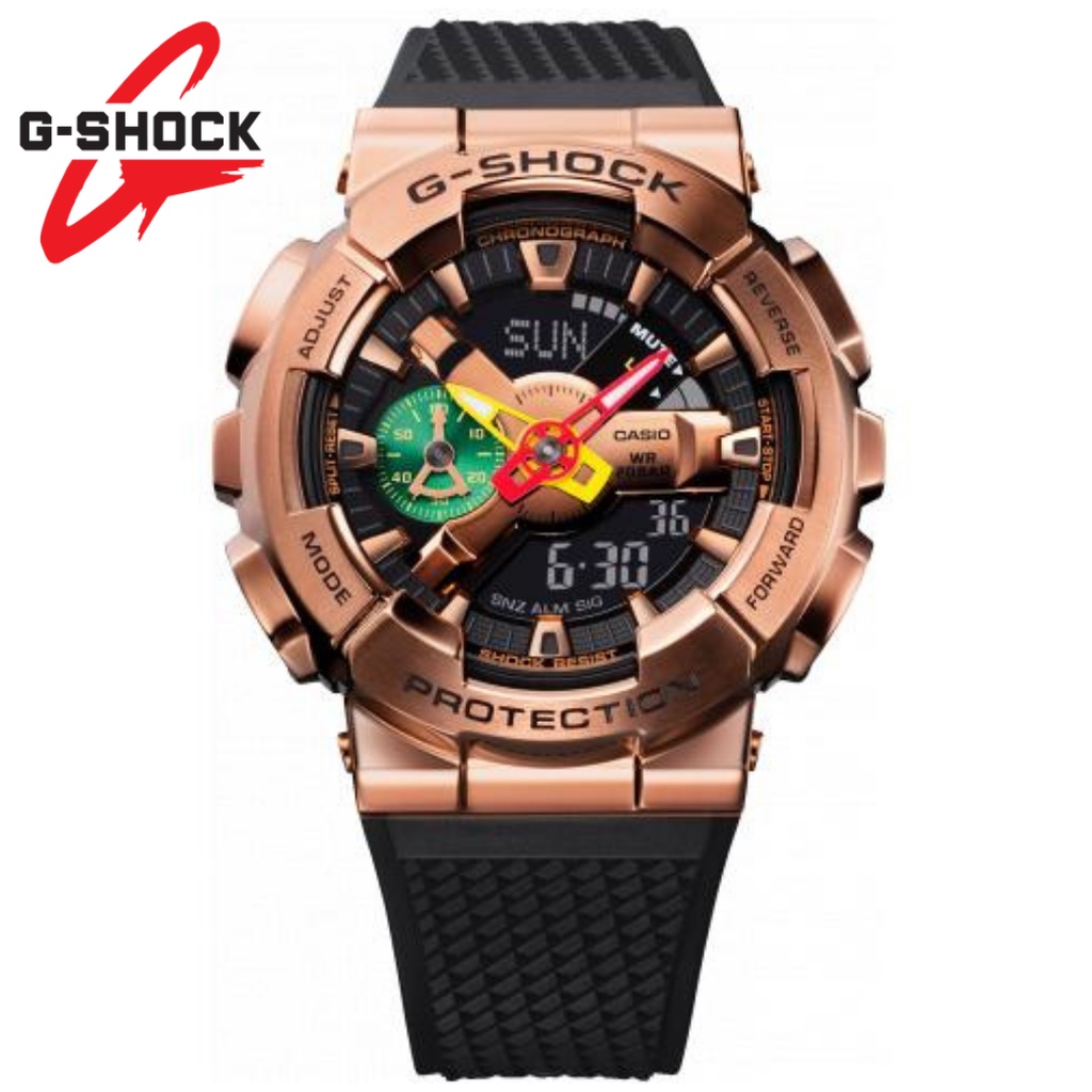 Jam Tangan Pria Casio Gshock GM110 Fullset Dual Time - GM110 ALLBLACK