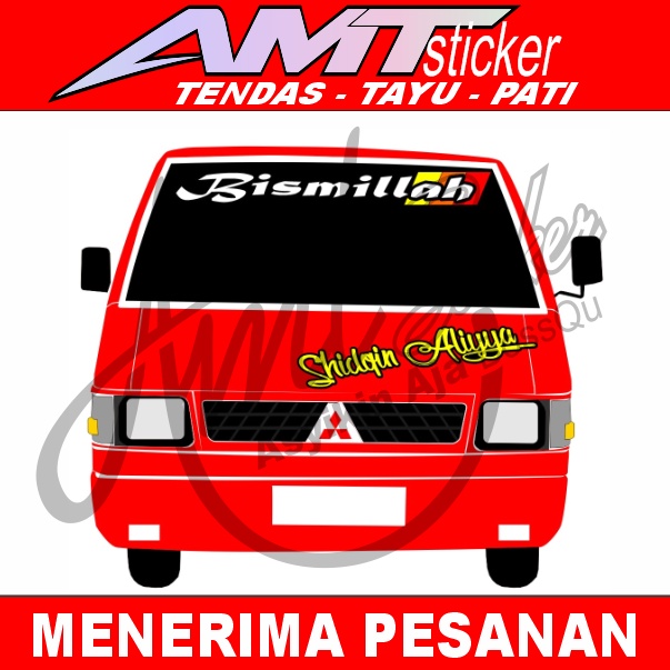 [Termurah] Stiker Cutting Tulisan Depan L300 Simple Stiker Kaca Depan L300