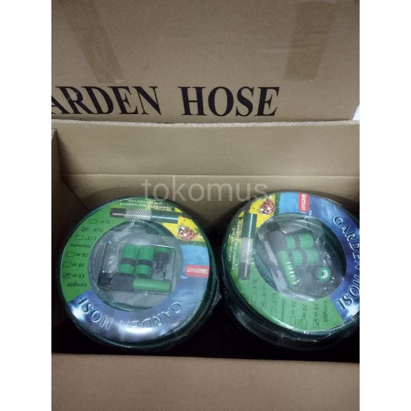 Selang Air Set/Semprotan Taman/Semprotan Garden Hose 15 Meter 5/8&quot;