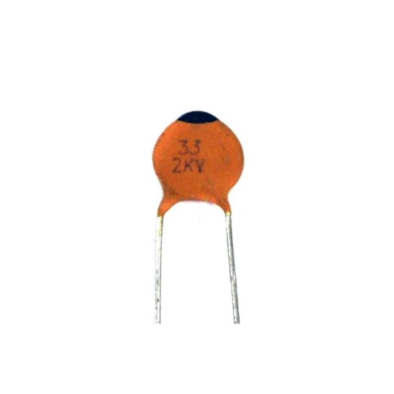 Disc Ceramic Capacitor 33pF 2KV K ±10% NPO pitch=5mm RoHS Taiwan