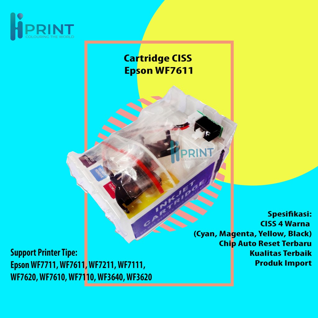 Cartridge Ciss  Epson T188 188 CISS Infus Printer WF-7711 WF-7611 WF-7211 WF-7111 WF7611 New