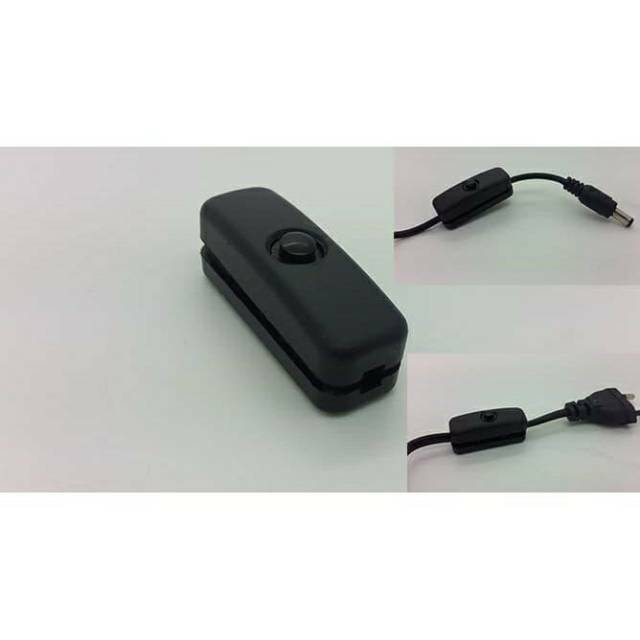 DC saklar kabel gantung swict tombol on off tengah paralel