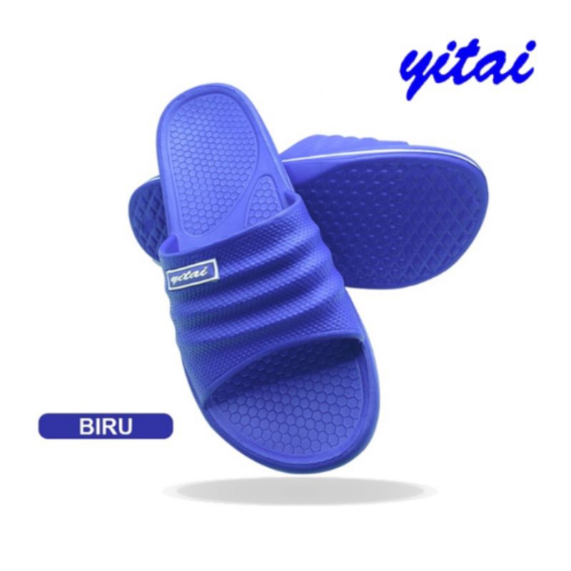 sandal slop yitai , remaja , dewasa , pria , no : 35/ 36/37/38/39/40/41/42/43/44 ada 4 warna , navy blue , biru , coklat , hitam