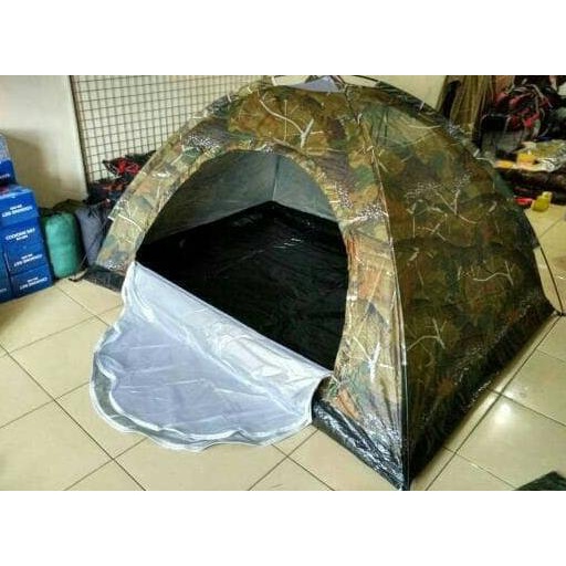 tenda dome camping camo loreng 2-3 orang