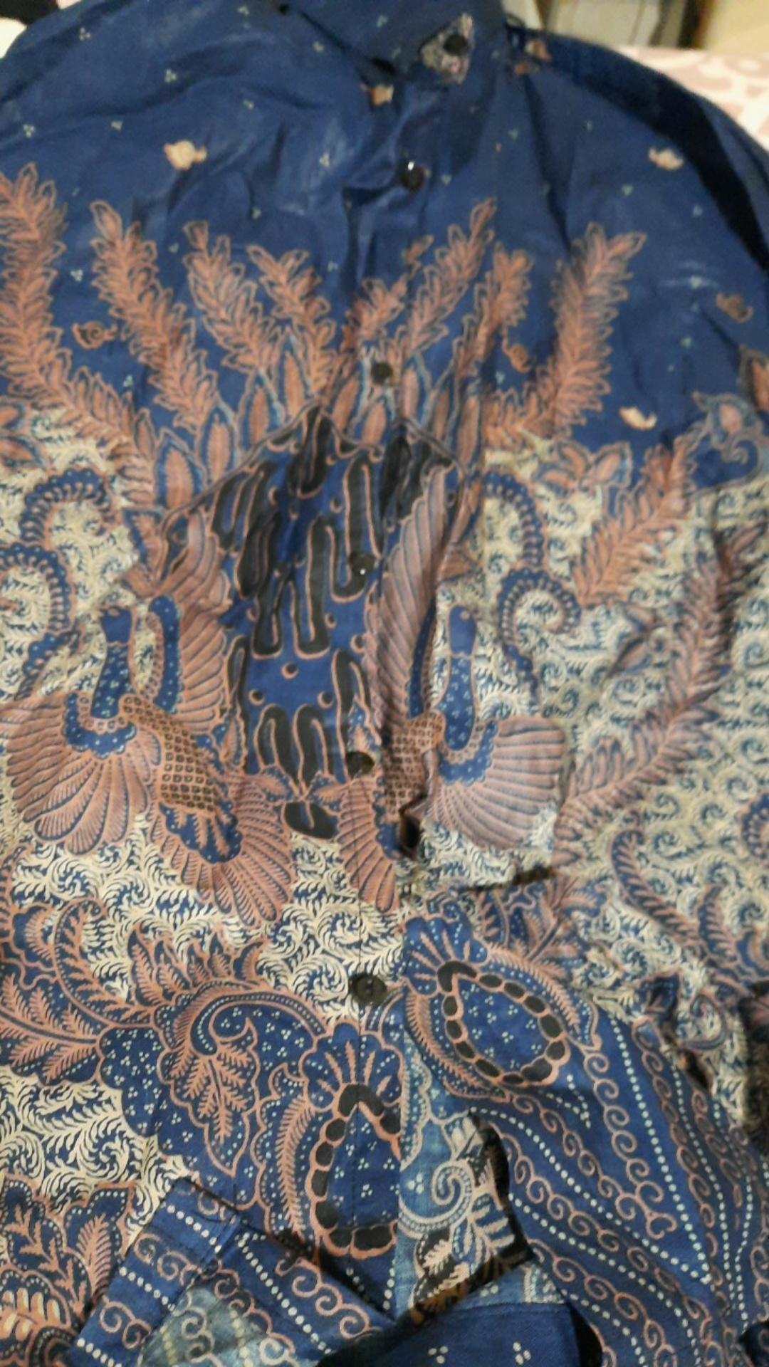 Kemeja Batik Pria Lengan Panjang Size M L Xl Xxl  Bswart Batik Hrb026