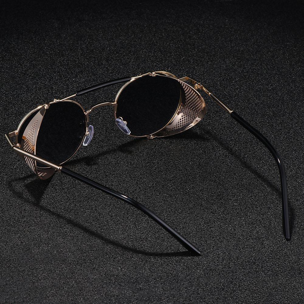 Lily Steampunk Sunglasses Gothic Side Protection Kacamata Perlindungan UV400