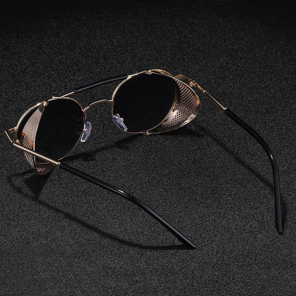 Lily Steampunk Sunglasses Gothic Side Protection Kacamata Perlindungan UV400