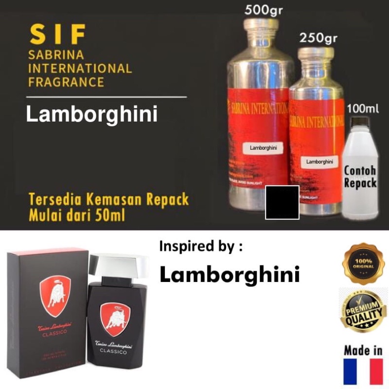 Bibit parfum  lamborghini 500 ml by SIF