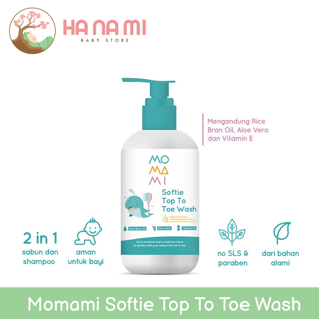 Momami Softie Top to Toe Wash 235ml
