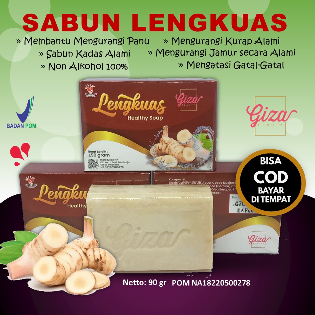 [Beli 5 dapat 6] Sabun Panu Terlaris dan Paling Ampuh | Sabun Herbal ekstrak Lengkuas