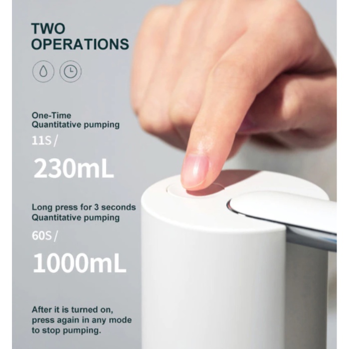 Pompa Galon Elektrik Dispenser Air Minum 3Life 012 Lipat Rechargeable