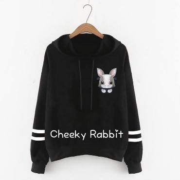 Bess - Sweater Hoodie Wanita / Sweater Hoodie Murah CHEEKY RABBIT